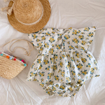 ベビー服☆ 70サイズの花柄ロンパース