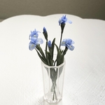 ミニチュアフラワー　菖蒲　花4本蕾2本