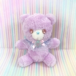 パープルくまちゃん♡  Mサイズ　ブルー　ぬいぐるみ