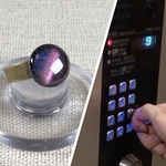 ※コロナ対策※リング式ボタンを押すグッズ（キャッツアイ）
