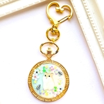 お花畑の ハムスター ♡ キーホルダー　※ストラップ バッグチャーム  ネックレス  へ変更できます