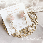 小花のブーケピアス