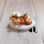 送料無料　ミニチュアフードの白鳥お子様ランチ