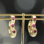 𝕜𝕦*𝕞𝕠𝕞𝕠𖦥⚘𖡡𖤣C型 レジン フラワー 母の日 アレルギー対応 チタンピアス