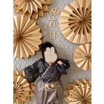 ペーパーファン　6個セット　誕生日　お食い初め　ハーフバースデイ