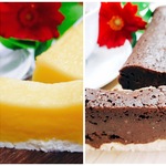 ホワイト＆ブラックチョコのガトーショコラ2本セットです。（グルテンフリー）