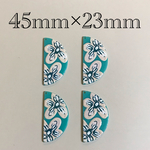 importアクリルプレートチャーム　ミントグリーン　4個入り