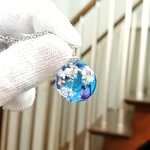 蝶玉　さくら【球体　レジン　ネックレス　キーホルダー】