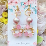 桜のリースピアス/イヤリング