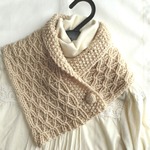 ★ｋ様ご予約品★　模様編みのあったかミニマフラー　