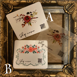 ピアス・アクセサリー台紙　（名刺サイズ30枚/ハーフサイズ60枚）送料込み