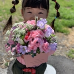 プードルアレンジ 生花