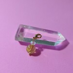 今月のサービス品♪【マスクチャーム】ルチルクォーツ 天然石 マスクチャーム(スマホピアス)
