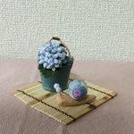 ちりめん細工:梅雨の飾り(2)