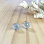 シーグラスピアス_violet