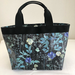 再販4【S】リバティお散歩バッグ　イルマ(ブラックブルー)