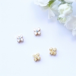 mini flower♡　一粒ピアス/樹脂ノンホールピアス（イヤリング）　