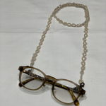 大人かわいい　タティングレース　メガネ & マスクストラップ(ナチュラル2)