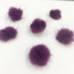 新入荷♡　ミンクファー☁ 5個 ♡ワインレッド