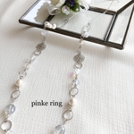 【卒業入学式＊結婚式にも♡】ガラスビーズとパールのsilverロングネックレス