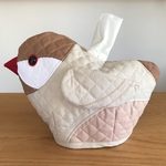 【再販】トイレットペーパーカバー　シナモン文鳥