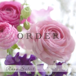 cher_bebe_ 様　ヘッドドレス　ribbon＆champagne 七五三　結婚式　成人式　プリザーブドフラワー　ドライフラワー　ドレス　着物　袴　ヘアアクセサリー　金箔