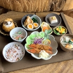 古民家カフェ風ランチ〜大きなエビフライ〜