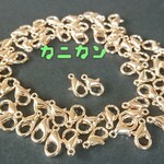送料無料【60個】カン付きカニカン10mm＊ゴールド