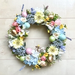  No.wreath-15316★イースターリース21-(11)  イースターバニー＆小さなお友達　42cm・アートフラワー/造花リース/大型リース