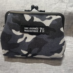 専用 12cmマットブラックがま口