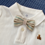 蝶ネクタイ ♛ Stripe (Blue) 人気 ベビー キッズ 赤ちゃん 子供 男の子