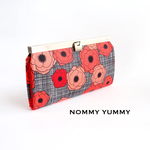 【受注制作】口金長財布   Multi Poppies Red   ＊397＊