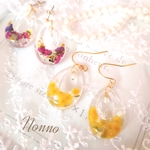 ミモザのつやつやピアス/イヤリング 