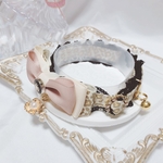 限定1点♡新作首輪♡春レオパードリボン♡#minne_new