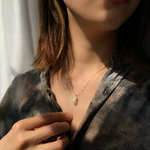 高級バロックパールの一粒ネックレス/14kgf