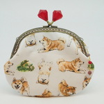 「Shiba inu」のがま口ポーチ