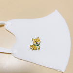 柴犬　マスクピアス