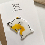 コーギーブローチ  The ヘソ天♡