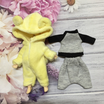 ten-count様専用☆ねんどろいどどーる 服☆ふわモコくまさんの着ぐるみ、ラグラン袖のトレーナーセット