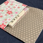 桜満開(ミント)＊御朱印帳入れ