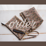 Aさまご予約品　LIBERTY　チャイブ　スモーキーピンク　ショルダーバッグ　クリアminiカードポーチ　ふたへやplus仕切りポケットポーチ