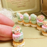 くまメロンちゃん　ミニチュア　ハンドメイド