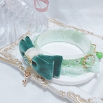 新作♡首輪♡マーガレットモスグリーン♡minne_new