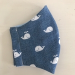 デニム風くじら🐳　子供立体マスク
