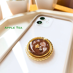 ホッと癒しのラテアートなスマホリング〜ビター