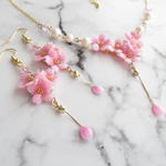 ritsupoo様  ご依頼品  桜が耳に咲くピアス＆ネックレス  再販不可