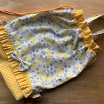 【ｃ様ご予約品】★フリル体操着袋＊フラワーリボンが可愛い☆イエロー★