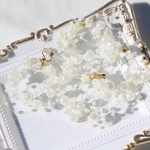 あけみ様専用･:*+.パールシャワーピアスorイヤリング(ホワイト)