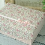 R様専用  2段ボックス  リバティ　フェリシテ　ピンクベージュ　裁縫箱　ソーイングボックス　アクセサリーボックス