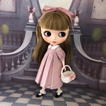 リネンのプリーツワンピースセット（ピンク系）
